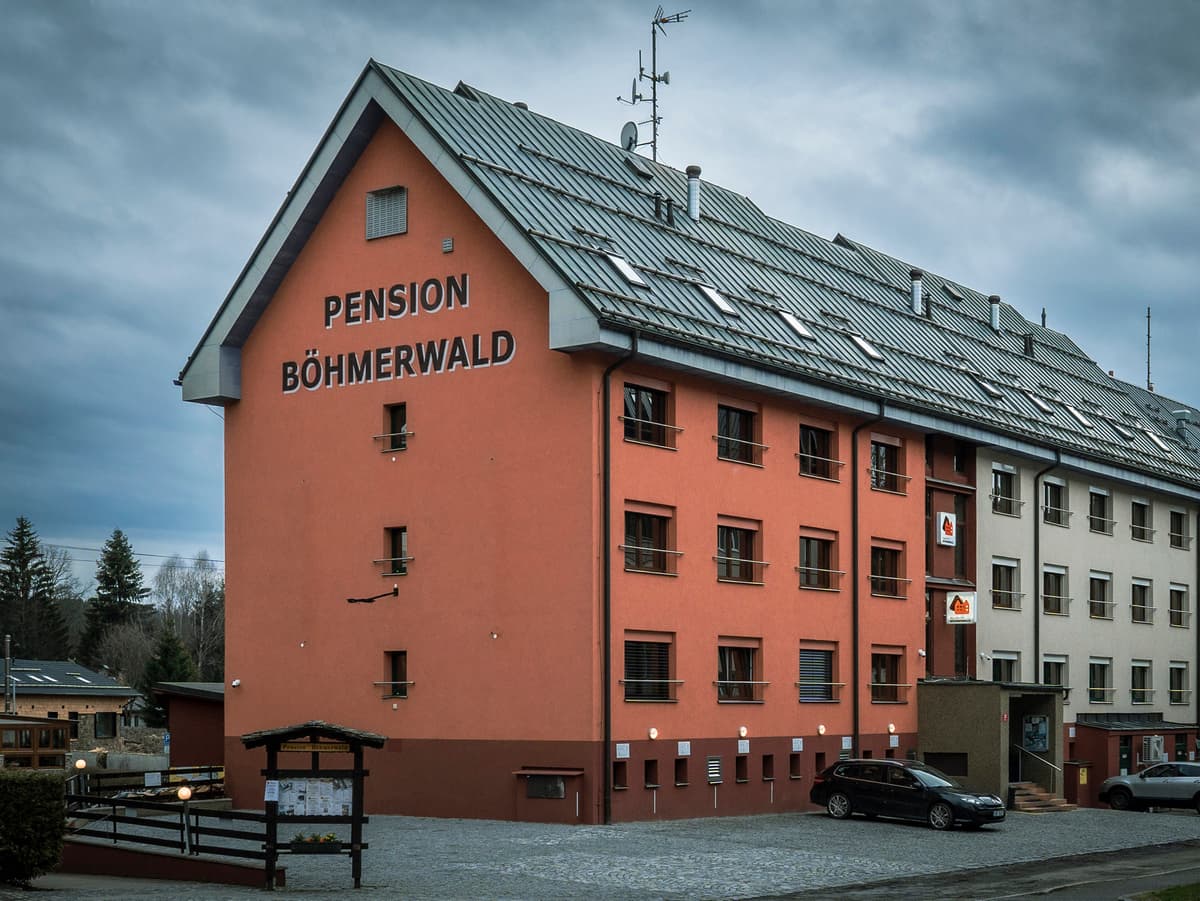 Vorderansicht des Gebäudes Pension Böhmerwald