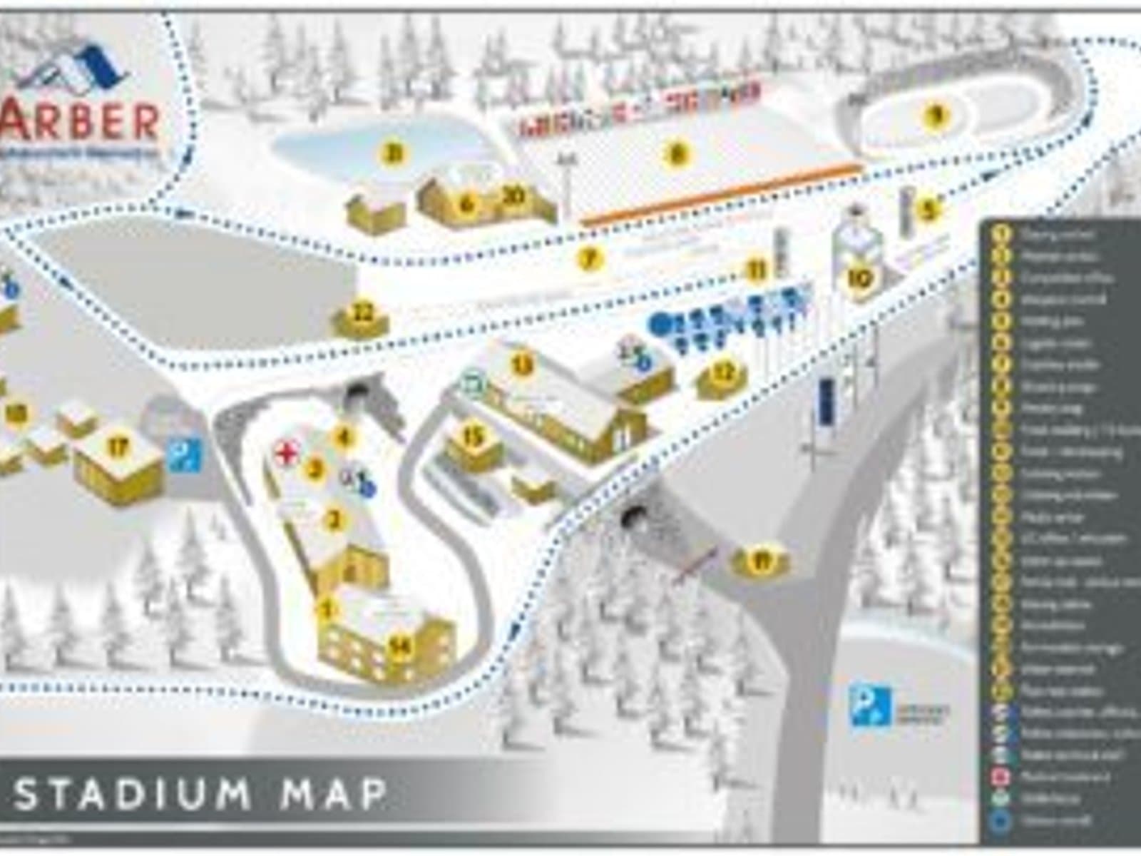 Nádherný biatlonový areál na Velkém Javoru / Biatlon Arber/